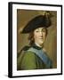 Portrait of Catherine the Great (1729-1796), in the Uniform of the Preobrazhenskii Regiment-Vigilius Eriksen-Framed Giclee Print