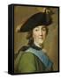 Portrait of Catherine the Great (1729-1796), in the Uniform of the Preobrazhenskii Regiment-Vigilius Eriksen-Framed Stretched Canvas