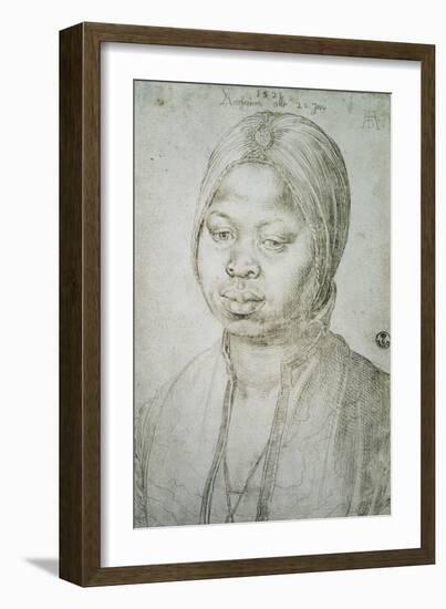 Portrait of Catherine, the Mulatta of the Portuguese Bradao, 1521-Albrecht Dürer-Framed Giclee Print