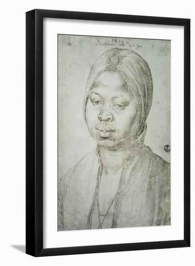 Portrait of Catherine, the Mulatta of the Portuguese Bradao, 1521-Albrecht Dürer-Framed Giclee Print