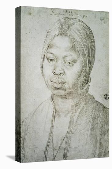 Portrait of Catherine, the Mulatta of the Portuguese Bradao, 1521-Albrecht Dürer-Stretched Canvas