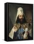 Portrait of Catholicos-Patriarch of All Georgia Anton II, (1788-181), 1811-Vladimir Lukich Borovikovsky-Framed Stretched Canvas