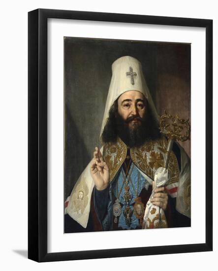 Portrait of Catholicos-Patriarch of All Georgia Anton II, (1788-181), 1811-Vladimir Lukich Borovikovsky-Framed Giclee Print