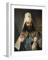 Portrait of Catholicos-Patriarch of All Georgia Anton II, (1788-181), 1811-Vladimir Lukich Borovikovsky-Framed Giclee Print