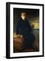 Portrait of Cecil Webb, Seated Full Length, Wearing a Black Coat with a Fur Collar, 1887-John Everett Millais-Framed Giclee Print