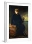 Portrait of Cecil Webb, Seated Full Length, Wearing a Black Coat with a Fur Collar, 1887-John Everett Millais-Framed Giclee Print