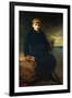 Portrait of Cecil Webb, Seated Full Length, Wearing a Black Coat with a Fur Collar, 1887-John Everett Millais-Framed Giclee Print