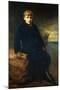 Portrait of Cecil Webb, Seated Full Length, Wearing a Black Coat with a Fur Collar, 1887-John Everett Millais-Mounted Giclee Print