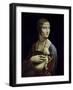 Portrait of Cecilia Gallerani (Lady with an Ermine)-Leonardo da Vinci-Framed Giclee Print