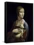 Portrait of Cecilia Gallerani (Lady with an Ermine)-Leonardo da Vinci-Framed Stretched Canvas