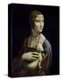 Portrait of Cecilia Gallerani (Lady with an Ermine)-Leonardo da Vinci-Stretched Canvas