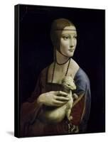 Portrait of Cecilia Gallerani (Lady with an Ermine)-Leonardo da Vinci-Framed Stretched Canvas