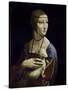 Portrait of Cecilia Gallerani (Lady with an Ermine)-Leonardo da Vinci-Stretched Canvas