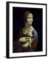 Portrait of Cecilia Gallerani (Lady with an Ermine)-Leonardo da Vinci-Framed Giclee Print