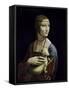 Portrait of Cecilia Gallerani (Lady with an Ermine)-Leonardo da Vinci-Framed Stretched Canvas