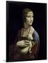 Portrait of Cecilia Gallerani (Lady with an Ermine)-Leonardo da Vinci-Framed Giclee Print