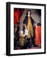 Portrait of Cecilius Calvert with His Grandson and Houseboy-Gerard Soest-Framed Giclee Print
