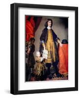 Portrait of Cecilius Calvert with His Grandson and Houseboy-Gerard Soest-Framed Premium Giclee Print