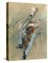 Portrait of Cellist Gaetano Braga, 1889-Giovanni Boldini-Stretched Canvas