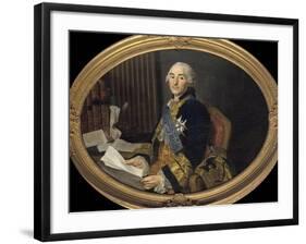 Portrait of Cesar-Gabriel Count of Choiseul-Chevigny by Alexandre Roslin-null-Framed Giclee Print