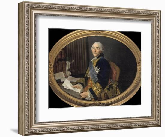 Portrait of Cesar-Gabriel Count of Choiseul-Chevigny by Alexandre Roslin-null-Framed Giclee Print