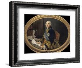 Portrait of Cesar-Gabriel Count of Choiseul-Chevigny by Alexandre Roslin-null-Framed Giclee Print