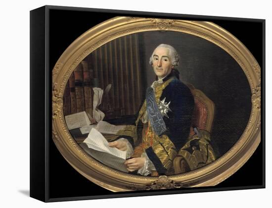 Portrait of Cesar-Gabriel Count of Choiseul-Chevigny by Alexandre Roslin-null-Framed Stretched Canvas