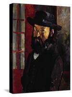 Portrait of Cezanne with Felt Hat, Around 1879-Paul Cézanne-Stretched Canvas