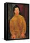 Portrait of Chaïm Soutine (1893-194)-Amedeo Modigliani-Framed Stretched Canvas