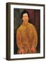 Portrait of Chaïm Soutine (1893-194)-Amedeo Modigliani-Framed Giclee Print