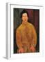 Portrait of Chaïm Soutine (1893-194)-Amedeo Modigliani-Framed Giclee Print