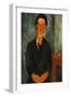 Portrait of Chaïm Soutine (1893-194)-Amedeo Modigliani-Framed Giclee Print