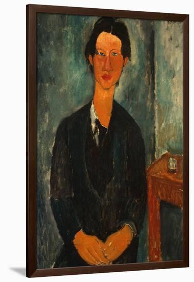 Portrait of Chaïm Soutine (1893-194)-Amedeo Modigliani-Framed Giclee Print