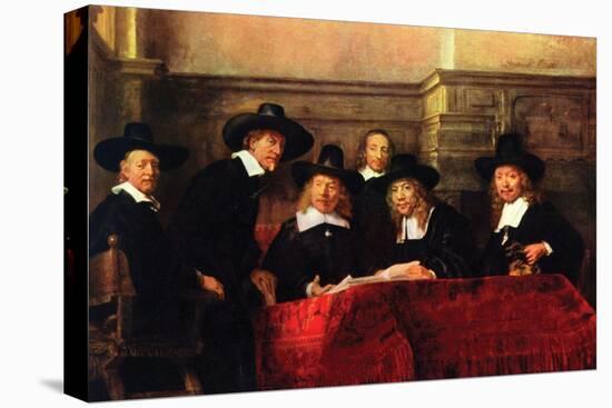 Portrait of Chairman of the Cloth Makers Guild-Rembrandt van Rijn-Stretched Canvas