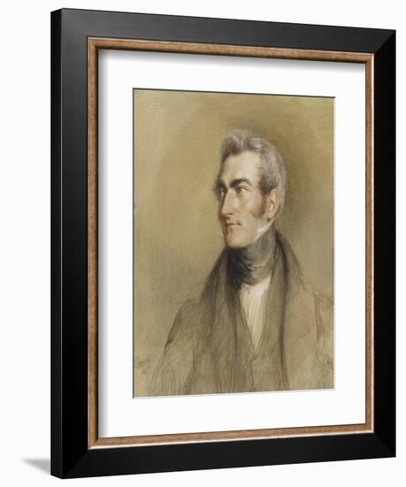 Portrait of Chambers Hall, 1835-John Linnell-Framed Giclee Print