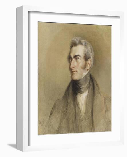 Portrait of Chambers Hall, 1835-John Linnell-Framed Giclee Print