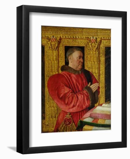 Portrait of Chancellor Guillaume Jouvenel Des Ursins (D.1472) 1460-65-Jean Fouquet-Framed Giclee Print