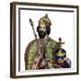 Portrait of Charlemagne (742-814), King of the Franks-French School-Framed Giclee Print