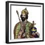 Portrait of Charlemagne (742-814), King of the Franks-French School-Framed Giclee Print