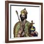 Portrait of Charlemagne (742-814), King of the Franks-French School-Framed Giclee Print