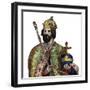 Portrait of Charlemagne (742-814), King of the Franks-French School-Framed Giclee Print