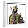 Portrait of Charlemagne (742-814), King of the Franks-French School-Framed Giclee Print