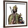 Portrait of Charlemagne (742-814), King of the Franks-French School-Framed Giclee Print