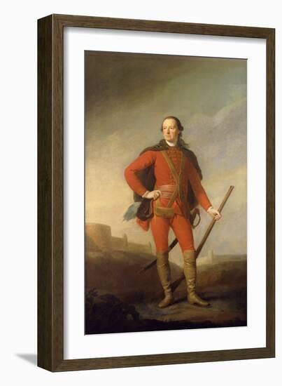 Portrait of Charles, 5th Earl of Elgin and 9th Earl of Kincardine, Standing Full Length in a…-Allan Ramsay-Framed Giclee Print