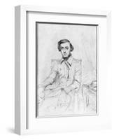 Portrait of Charles Alexis Henri Clerel De Tocqueville, 1844-Theodore Chasseriau-Framed Giclee Print