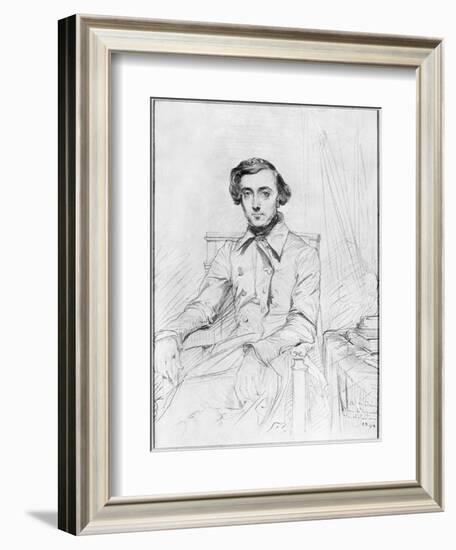 Portrait of Charles Alexis Henri Clerel De Tocqueville, 1844-Theodore Chasseriau-Framed Giclee Print