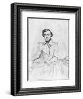 Portrait of Charles Alexis Henri Clerel De Tocqueville, 1844-Theodore Chasseriau-Framed Giclee Print