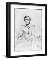 Portrait of Charles Alexis Henri Clerel De Tocqueville, 1844-Theodore Chasseriau-Framed Giclee Print