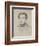 Portrait of Charles Allston Collins, 1850 (Graphite on Discoloured Cream Paper)-John Everett Millais-Framed Giclee Print