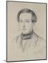 Portrait of Charles Allston Collins, 1850 (Graphite on Discoloured Cream Paper)-John Everett Millais-Mounted Giclee Print